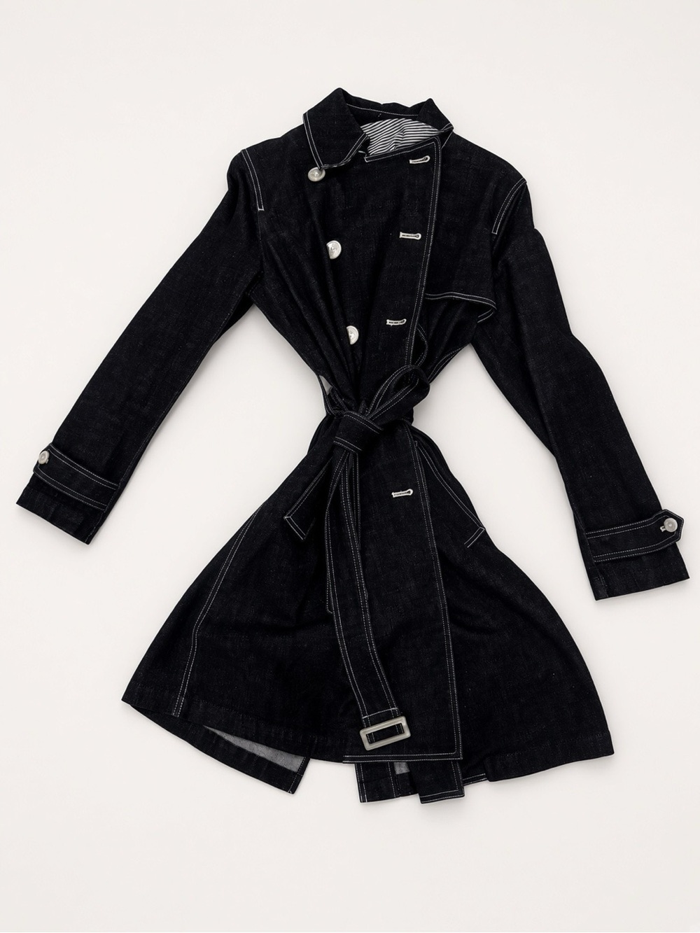 Lauren Jeans Co Ralph Lauren Denim Trench Coat Size M